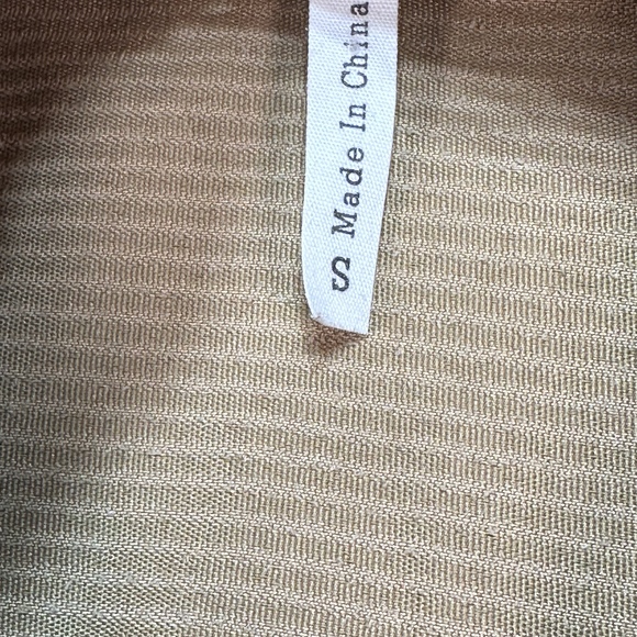 LIVE & PROPS Mens Size S Tan Corduroy Shacket Button Ribbed Western Wear Shirt - Picture 6 of 7